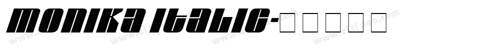Monika Italic字体转换